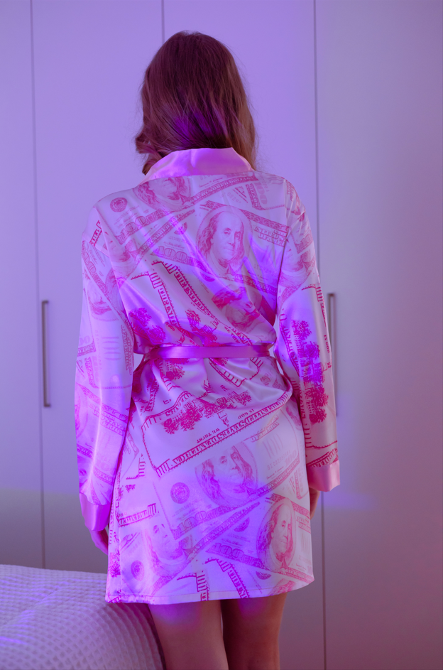 Rich Vibes Satin Robe